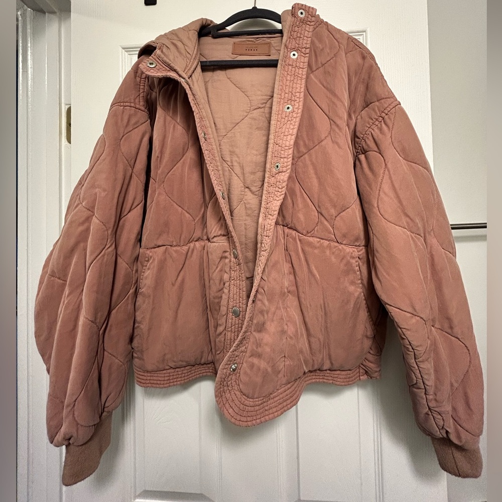 BLANKNYC tan quilted jacket